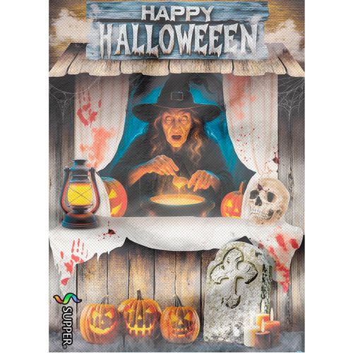 TNT Halloween Bruxa - Painel