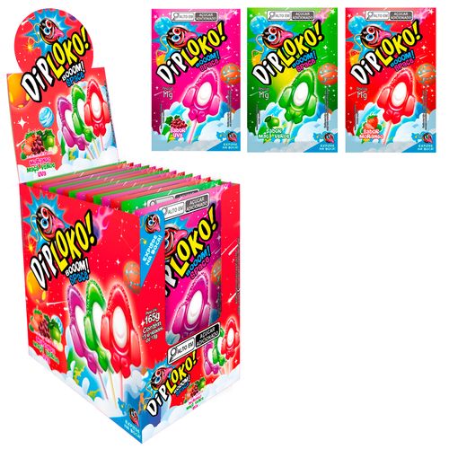 *Pirulito Diploko Booom Space - 15 unidades