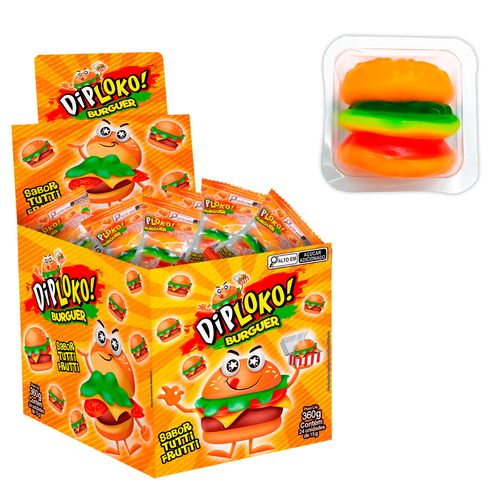 Diploko Burguer Gummy - 24 unidades