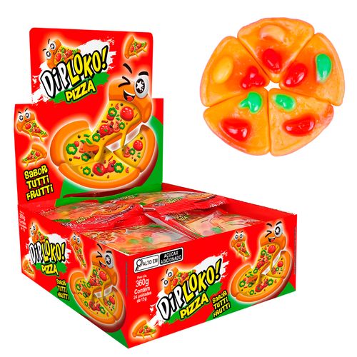Diploko Pizza Gummy - 24 unidades