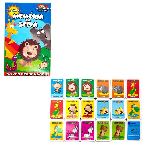 Jogo da Memória e Mico - Selva