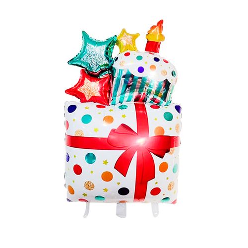 Balão Metalizado Presente Aniversário 17"