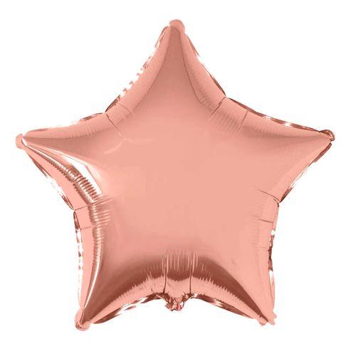 Balão Metalizado Estrela Rosé Gold 18"