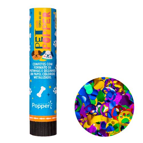 Lança Confete Pet Popper 20cm - 02 unidades