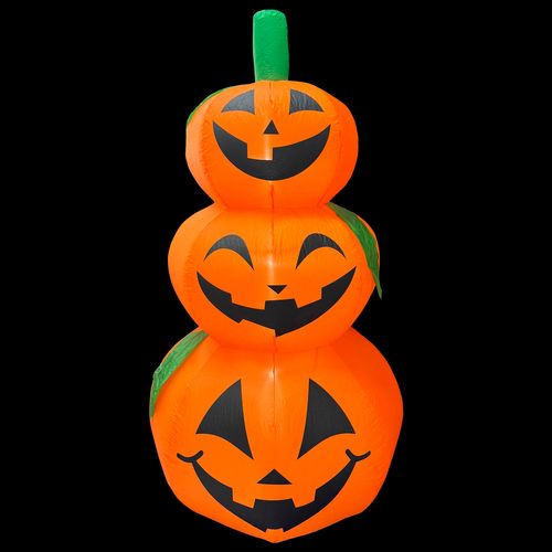 Inflável Halloween Abóbora Tripla com Luz