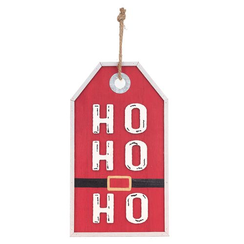Placa Decorativa HoHoHo - 35,5cm