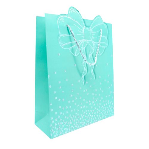 Sacola Papel Laço Tiffany - G