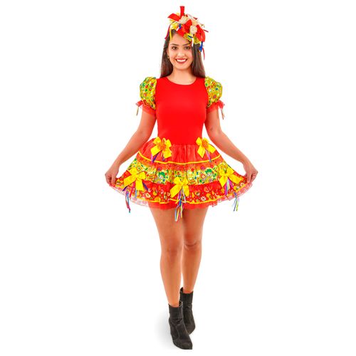Vestido Junino Adulto Isabella
