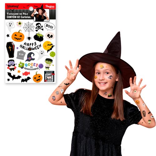 Tatuagem de Pele Halloween Ícones - 02 cartelas