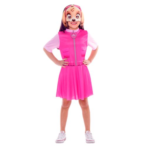 Fantasia Patrulha Canina Skye Básica Tam PP
