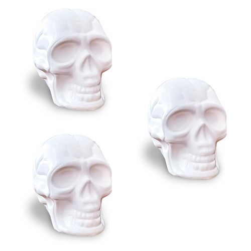 Kit Mini Crânio Branco - 06 unidades
