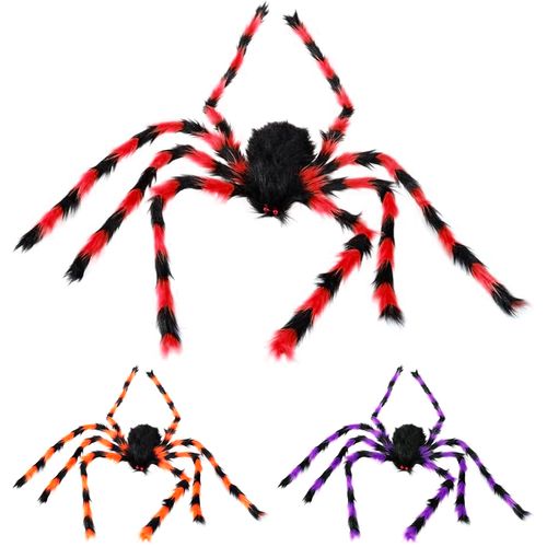 Aranha Peluda Grande Colorida - 75cm