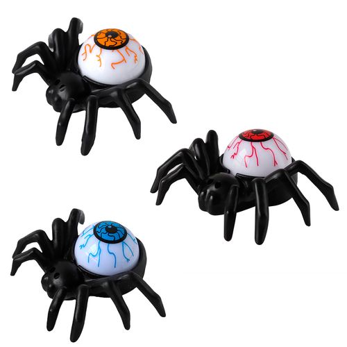 Vela Halloween Aranha e Olho LED