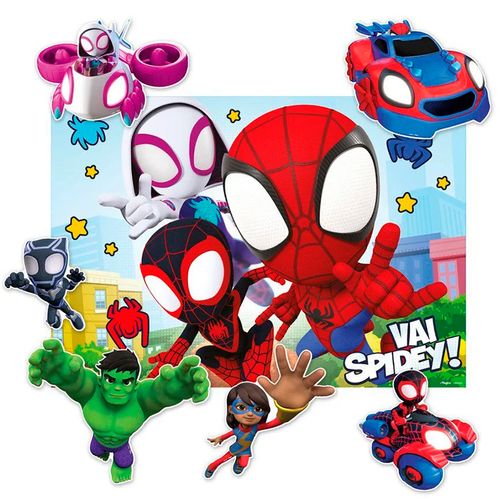 *Kit Decorativo Spidey e Seus Amigos