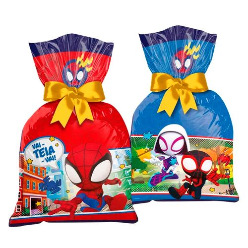 *Sacola Plástica Spidey e Seus Amigos - 08 unidades