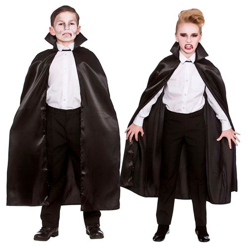 Capa Preta Vampiro Infantil