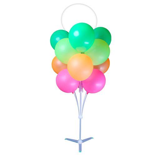 Suporte Arranjo Modular Balão 13 Hastes Cristal - 80cm