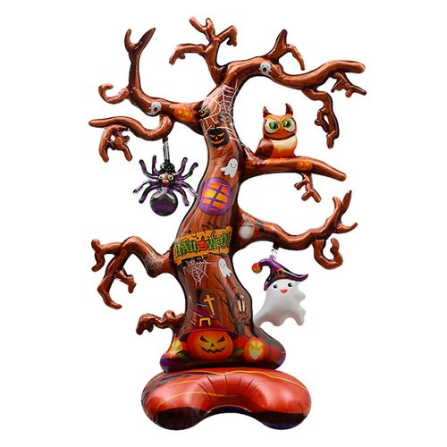 Balão Metalizado Halloween Árvore Decorada