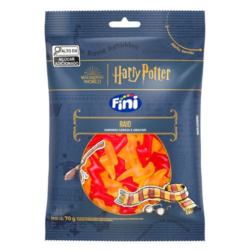 *Bala Gelatina Harry Potter Raio 70g - Fini