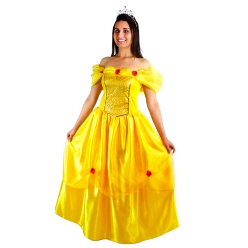 Fantasia Princesa Yellow Adulto