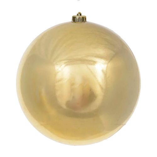 Bola de Natal Dourada Perolada - 20cm