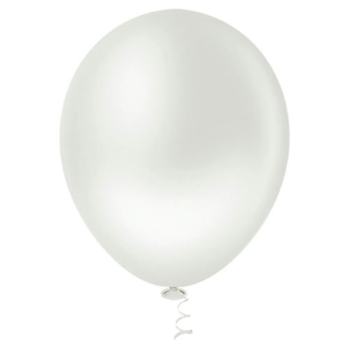 Balão 9 Pérola Branco - 25 unidades