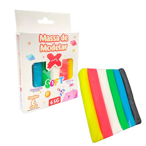 Massinha de Modelar 6 cores - 65g