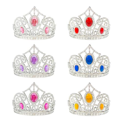 Coroa Princesa Prata com Pedras