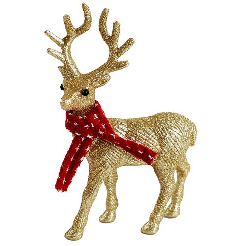 Rena em Pé Dourada - 21cm