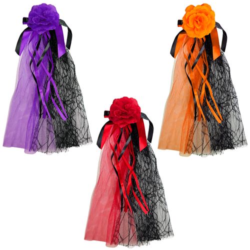 Presilha Halloween com Flor