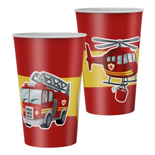 *Copo Papel Bombeiros - 08 unidades