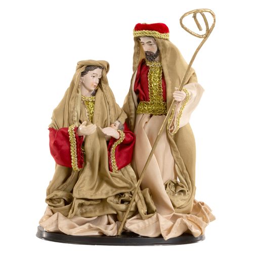 Sagrada Família Dourado e Vermelho