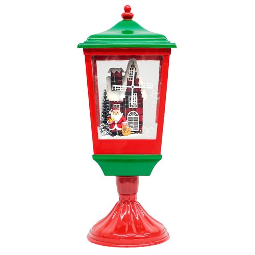 Poste de Mesa Natalino Papai Noel com Som Luz e Movimento - 52cm