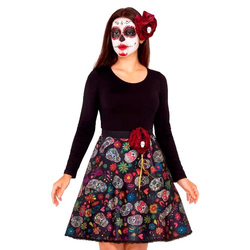 Saia Caveira Mexicana Adulto