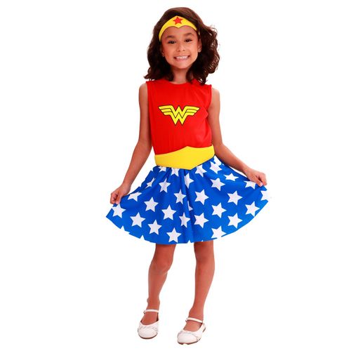 Fantasia Mulher Maravilha Clássica Infantil