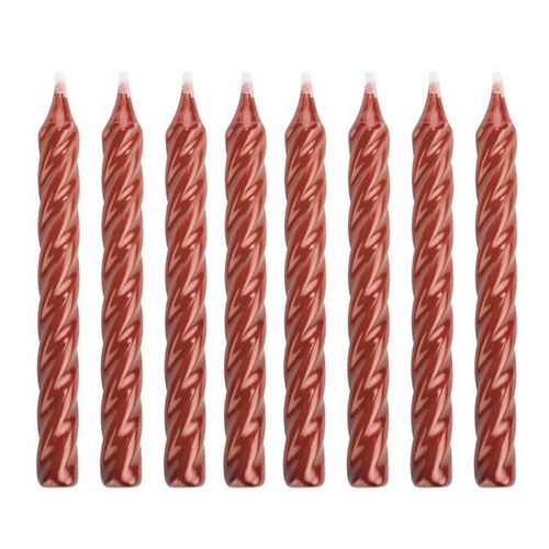 Vela Espiral Vermelha - 08 unidades