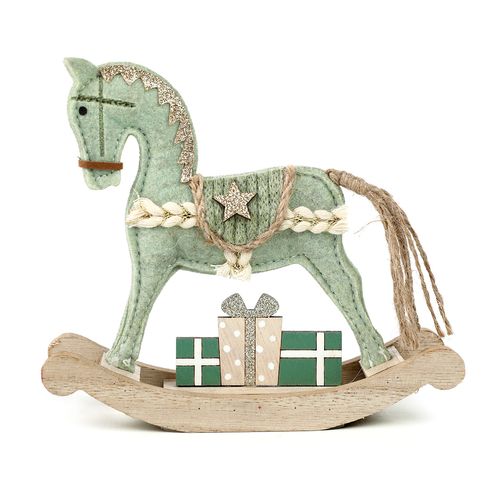 Enfeite Natal Cavalinho no Balanço - 16cm