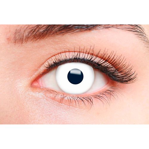 Lente de Contato Halloween Branca Fantasy