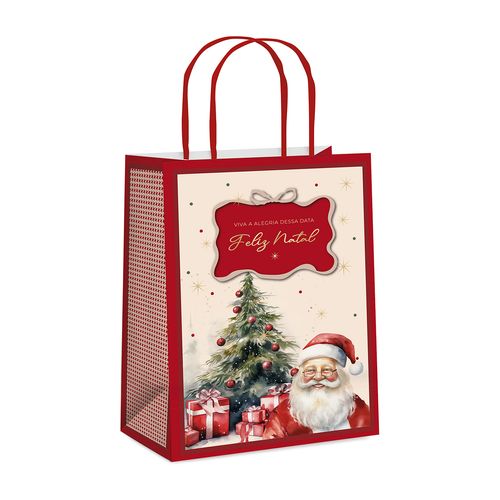 Sacola Papel Charme Natalino - P