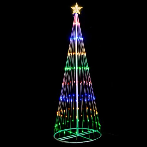 Árvore de Natal 230 LEDs 8 Funções Bivolt - 180cm