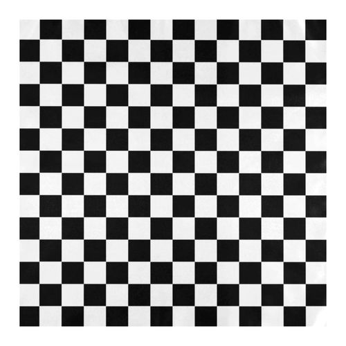 Guardanapo Quadriculado Preto e Branco 33x33cm - 20 unidades
