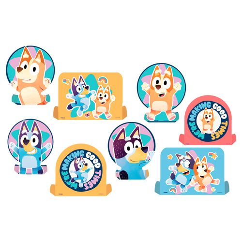 *Decoração de Mesa Bluey Especial - 08 unidades