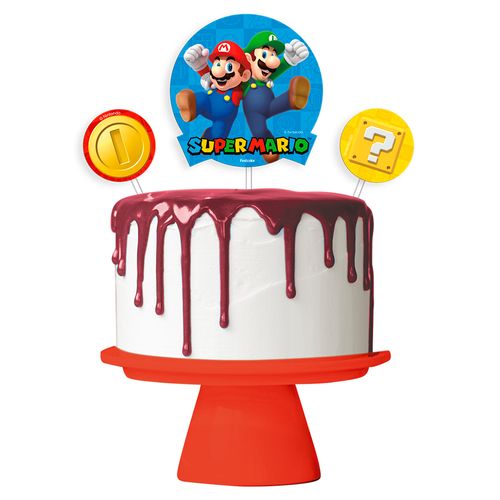 *Kit Topo de Bolo Super Mario