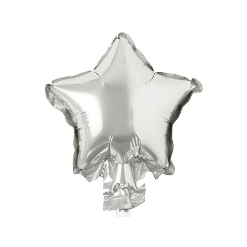 Balão Metalizado Estrela Prata 5" - 06 unidades