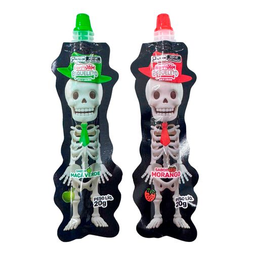 Bala Liquida Happy Din Esqueleto - 20g