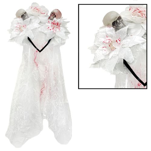 Tiara Véu de Noiva Caveira Luxo