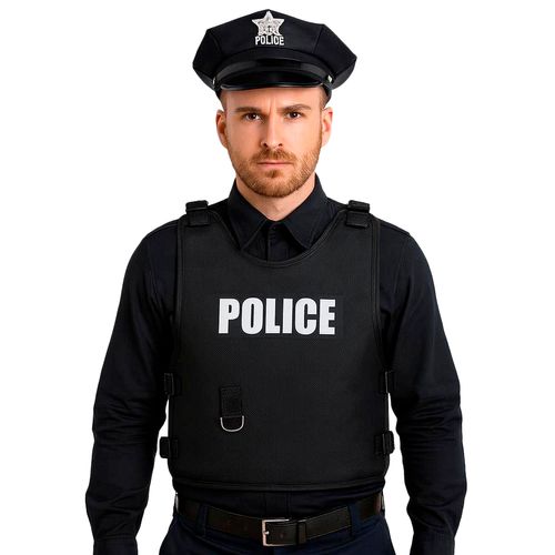 Colete Policial Adulto com Fivelas