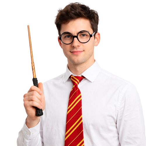 Kit Bruxo - Gravata Varinha e Óculos