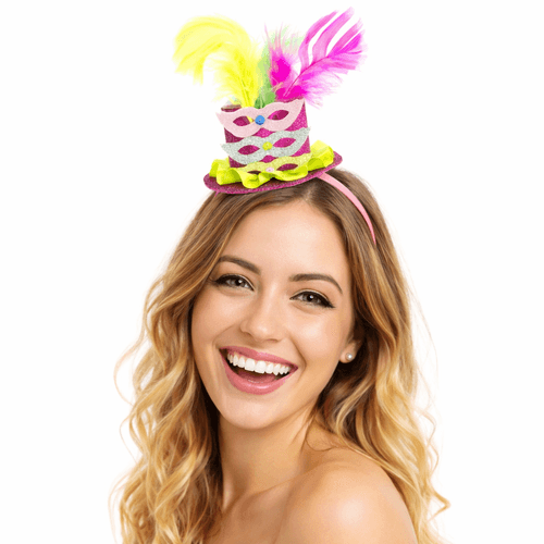 Tiara Carnaval Cartola Penas