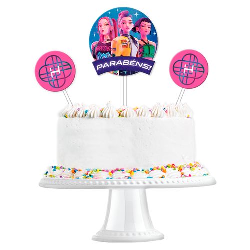 *Kit Topo de Bolo Guerreiras do K-Pop